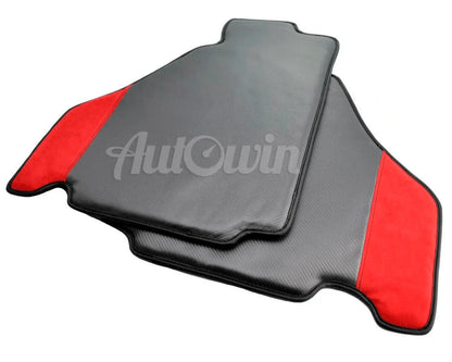 Black Carbon Fiber Floor Mats for Ferrari F430 (2004-2009)