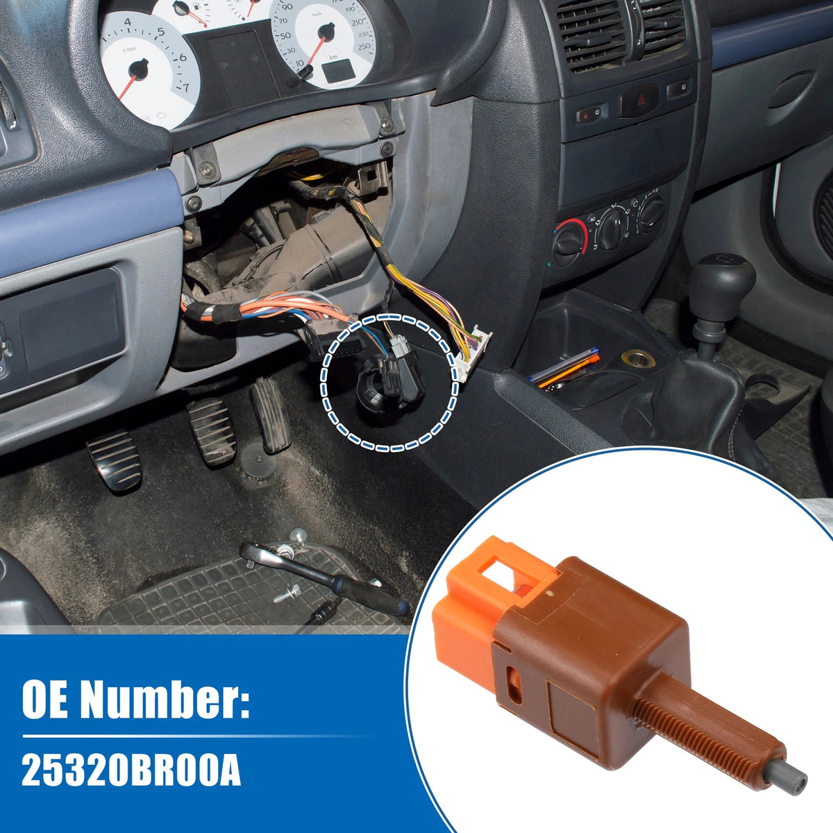 Brake Light Switch for Nissan Qashqai 1.5 dCi (2010-2014)