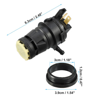 Windshield Washer Motor Pump for Honda Civic  - 1 x Black