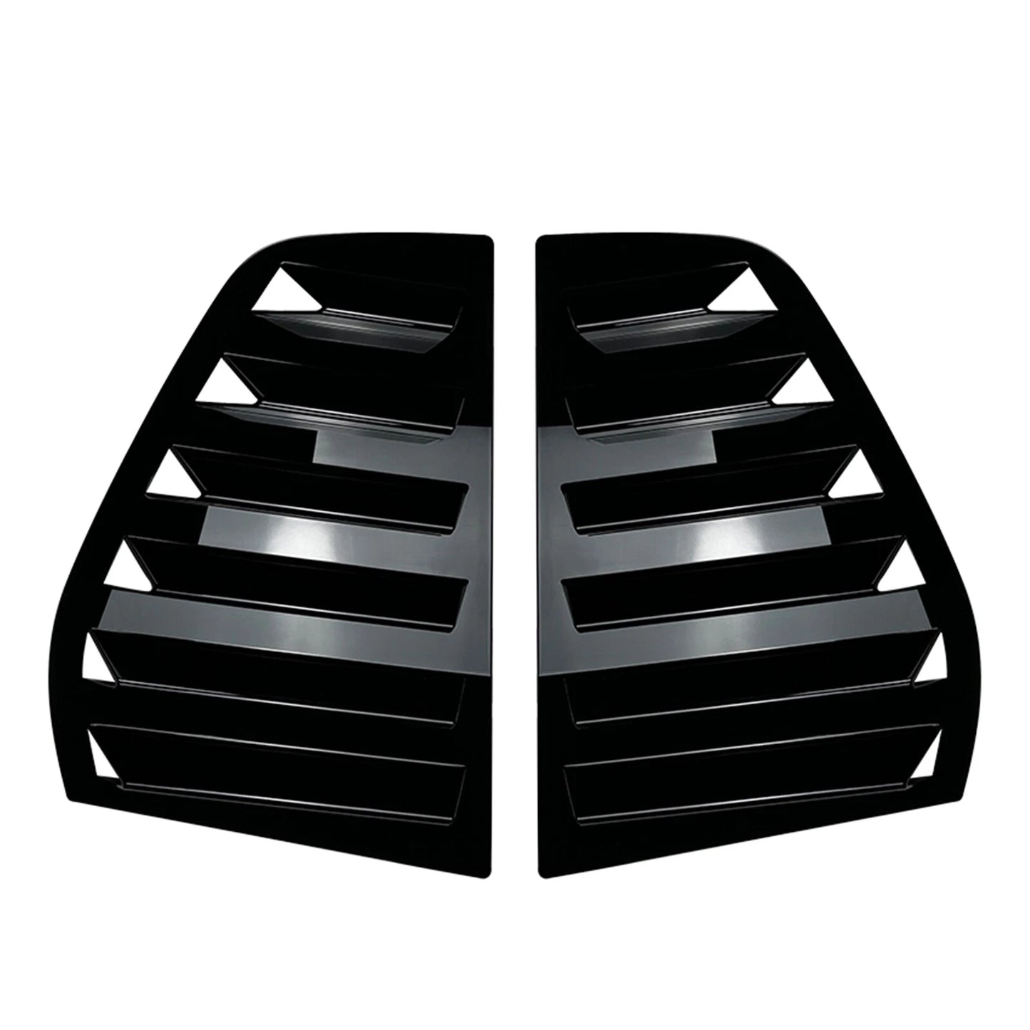 Rear Window Louver Trim for VW GOLF5 (2003-2009) 2 x Gloss Black