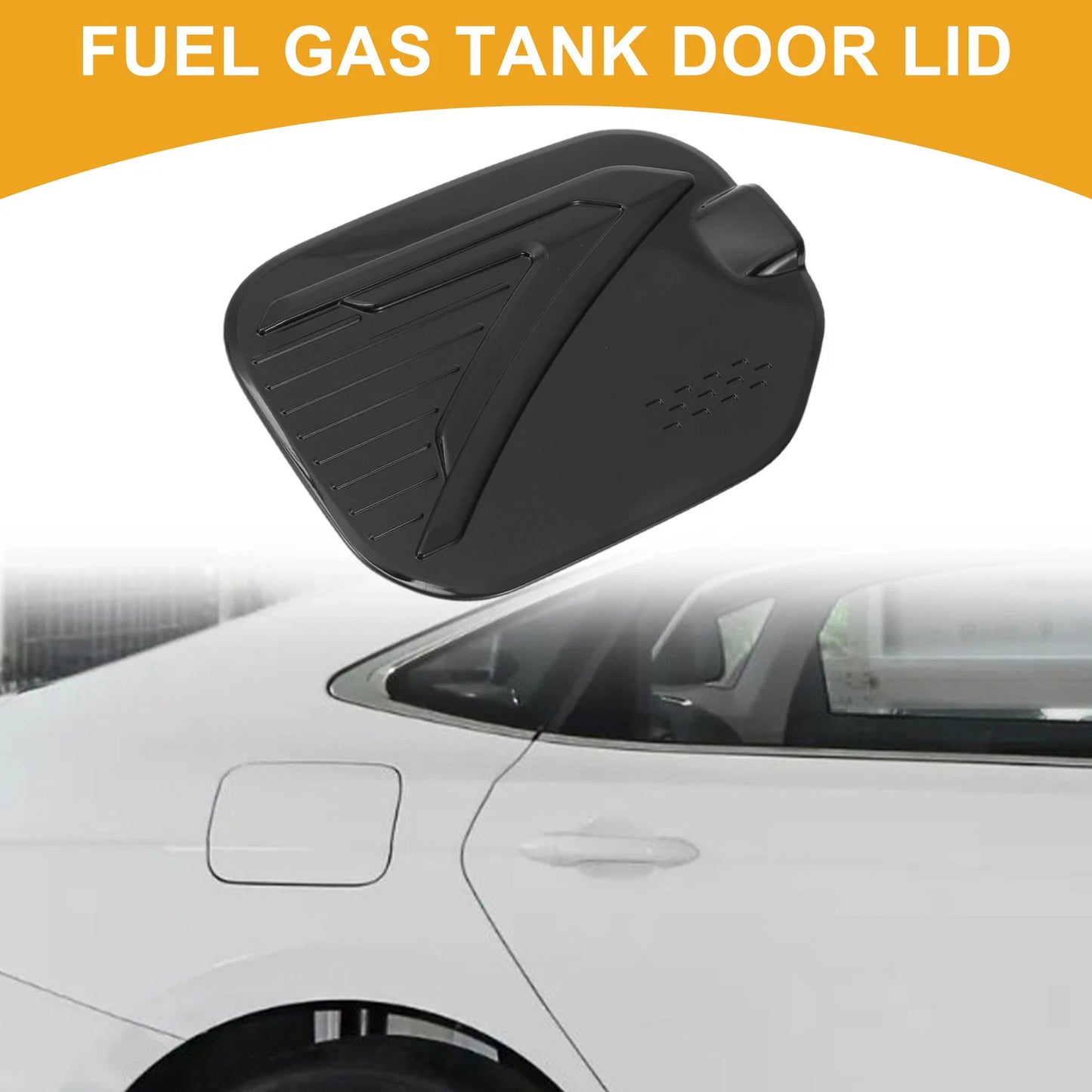 Fuel Tank Door Cap for Ford F-150 2022-2025 Black Fuel Filler Flap Cover