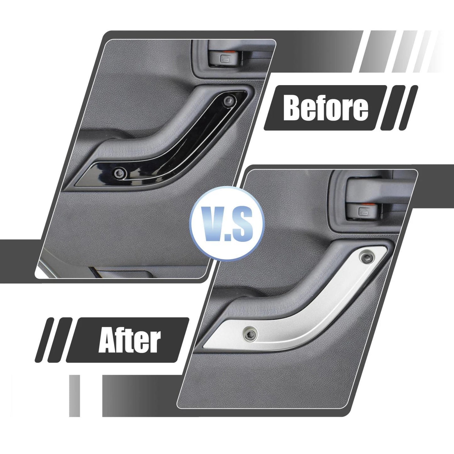 2 x Door Handle Cover Trim for Jeep (2018-2023)