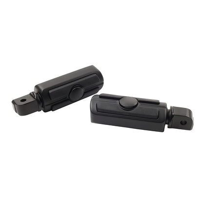 Rear Passenger Foot Pegs for Harley Softail Deluxe Fat Bob (2018-2023) Black