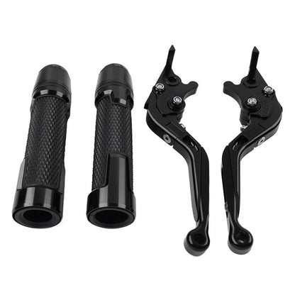 Black Extendable Brake Clutch Levers Grip Set for BMW S1000R S1000RR (2010-2023)