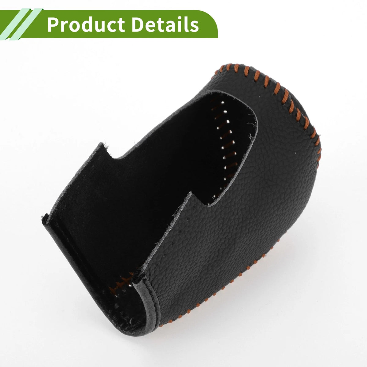 Mazda 3 Gear Shift Knob Cover 2014-2018 Pebbled Black Brown Faux Leather