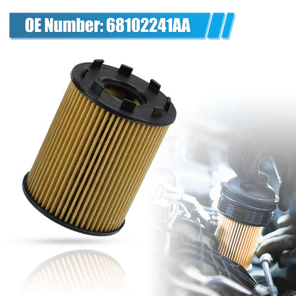 3 x Engine Oil Filters with Seals for KIA II 1.3L (2001-2006)