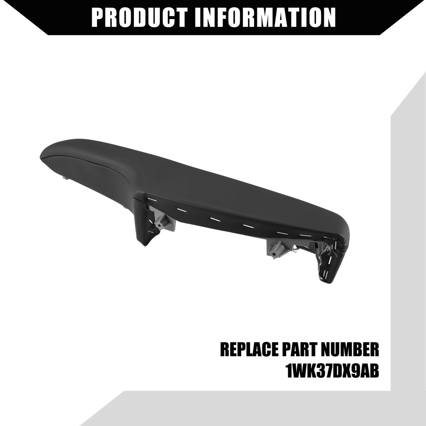 Front Left Inner Door Armrest for Dodge (2011-2023) Faux Leather