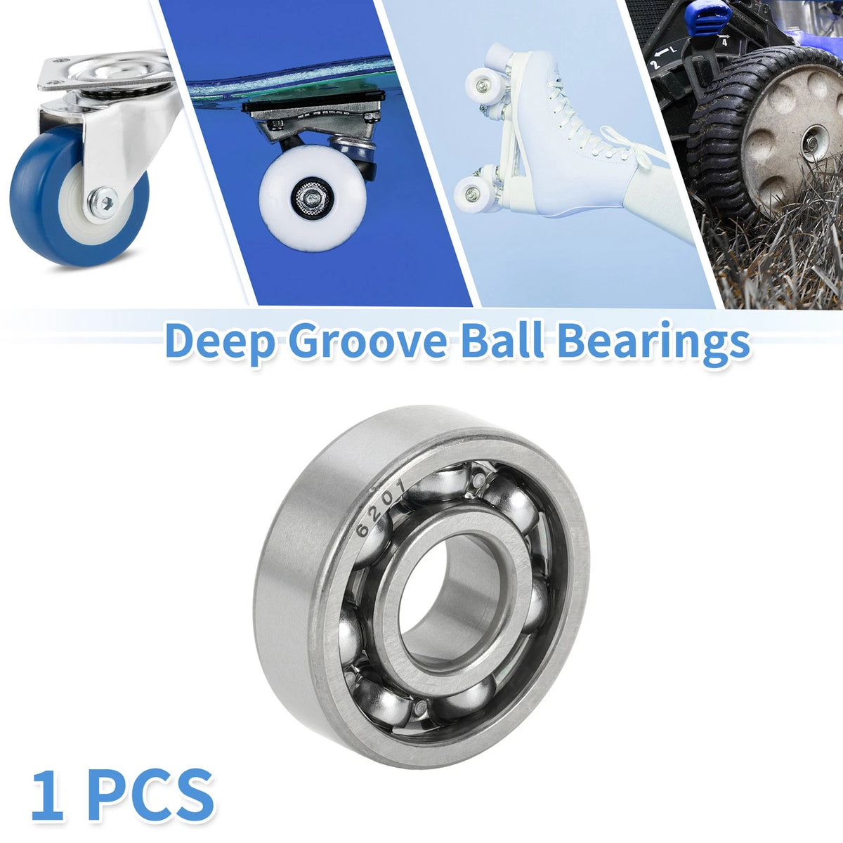 Deep Groove Ball Bearings 12x32x10mm for Scooter Skateboard Wheel