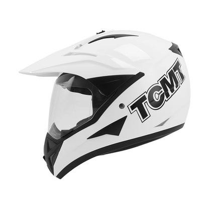 Full Face Adult Helmet for Motorcycle ATV Dirt Bike Off Road White (M-XXL)