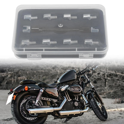 Spoke Wrench Set for Motorcycle Motorbike Buckled Wheel Tool Black