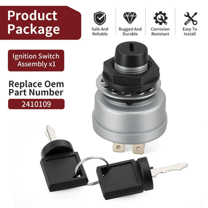 Ignition Switch w/ 2 Keys for Polaris Ranger 500 6x6 (1999)