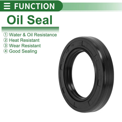 Oil Seal Rotary Shaft Seal NBR Rubber 45x70x12mm High Pressure Black