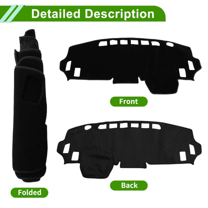 Dashboard Cover Black Polyester for Mitsubishi Delica B34A B35A B37A B38A