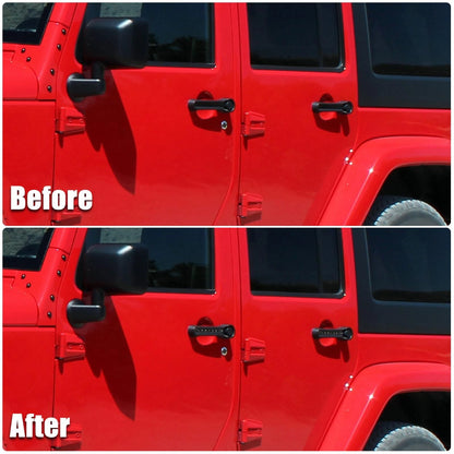 5 Pcs Black Door Handle Trim Covers for Jeep Wrangler JK (2007-2018)