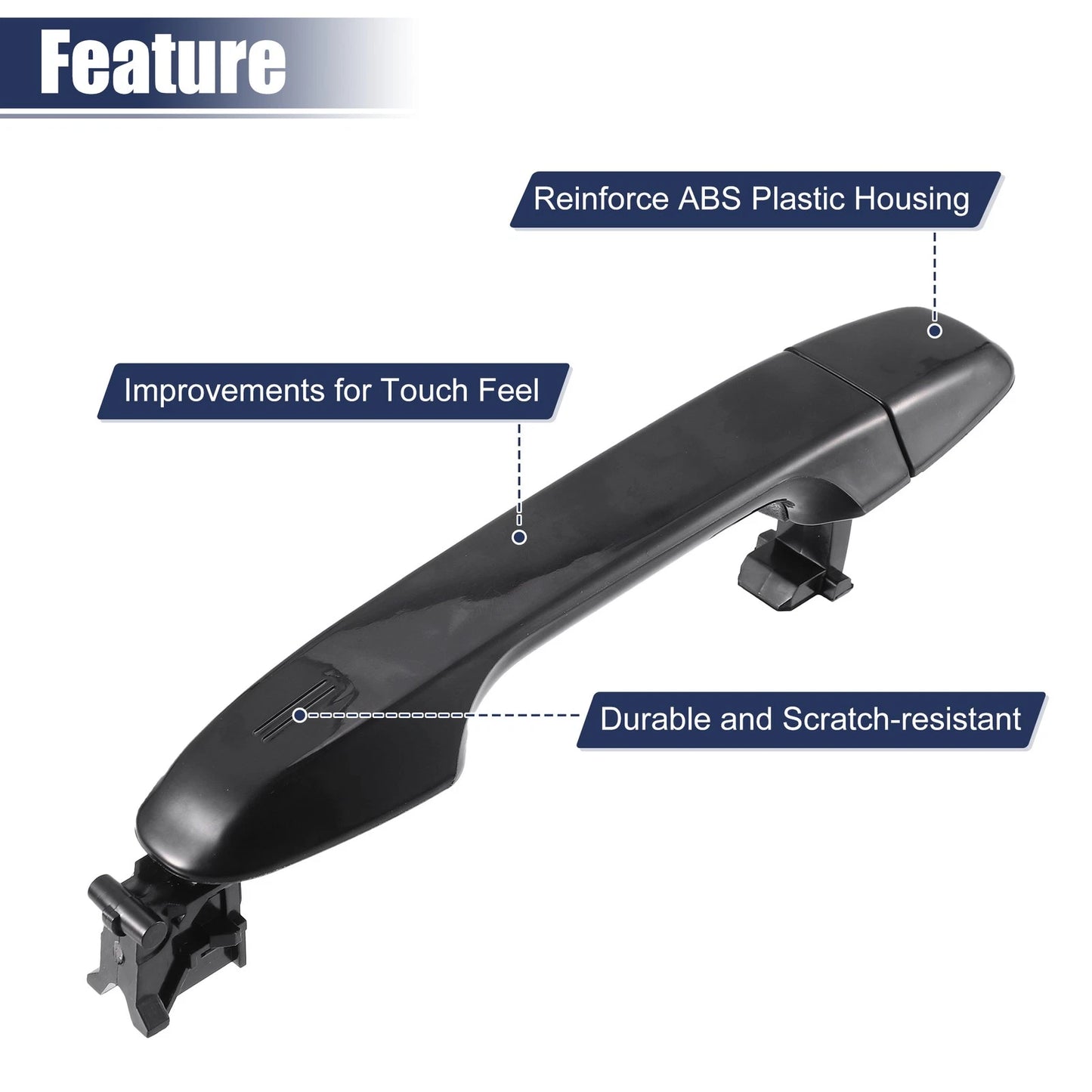 Front Left Right Exterior Door Handles for Toyota Camry (2007-2011)
