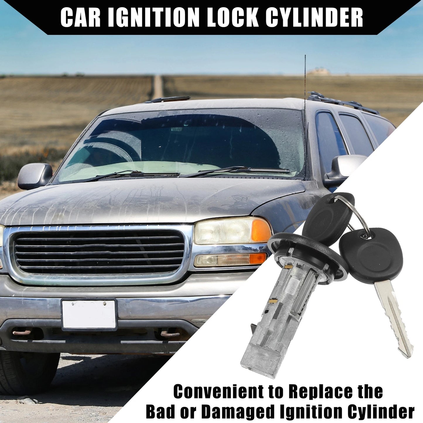 Ignition Lock Switch Cylinder for GMC Yukon Sierra & Chevy Silverado
