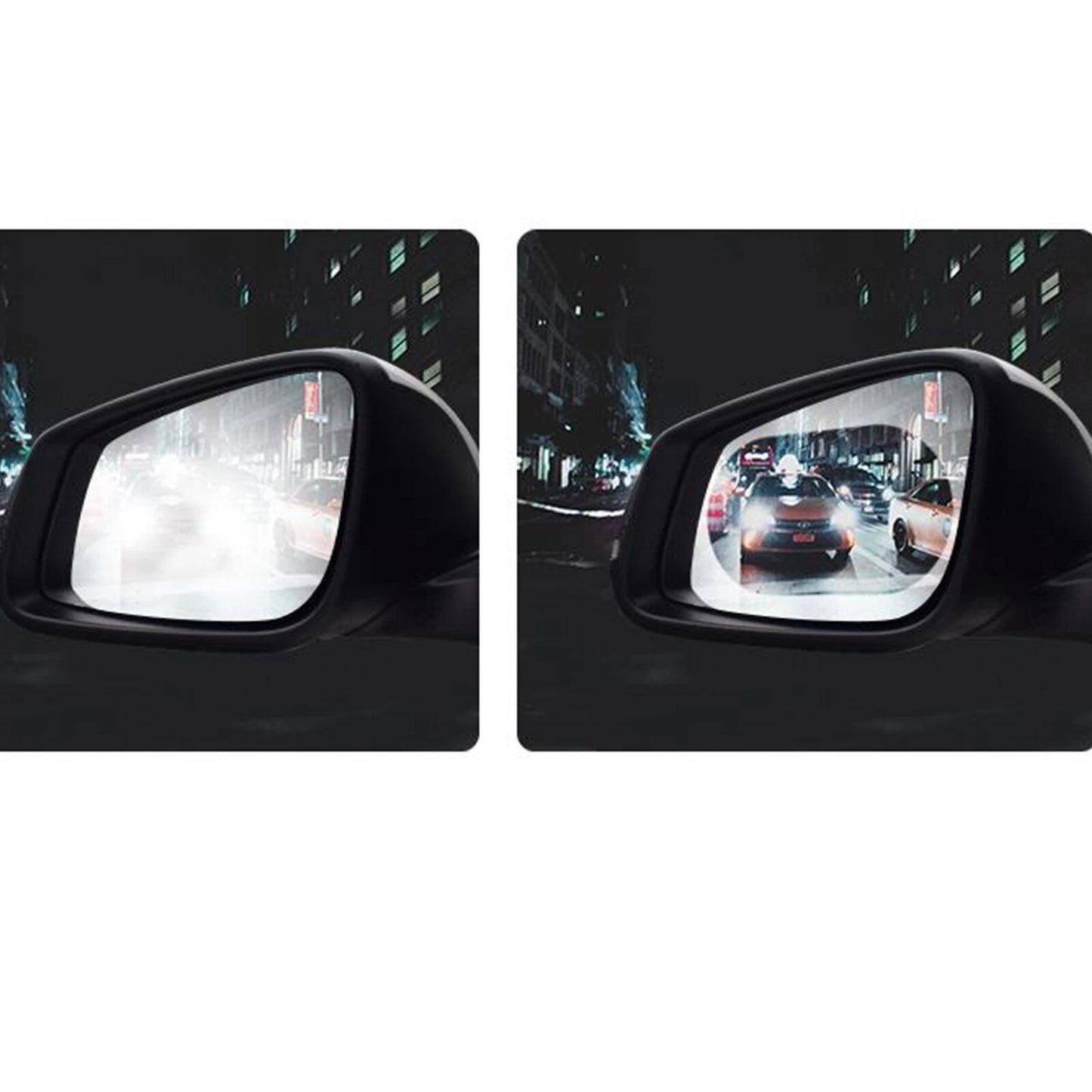 2 x Car Rear View Side Mirror Anti-Fog Film for Universal