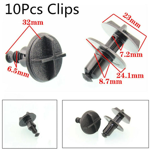 10Pcs Bumper Tank Fender Plastic Fasteners Trim Clips for Car