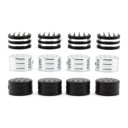 Billet Head Bolt Cover Caps Black for T120 Thruxton Scrambler Street Cup