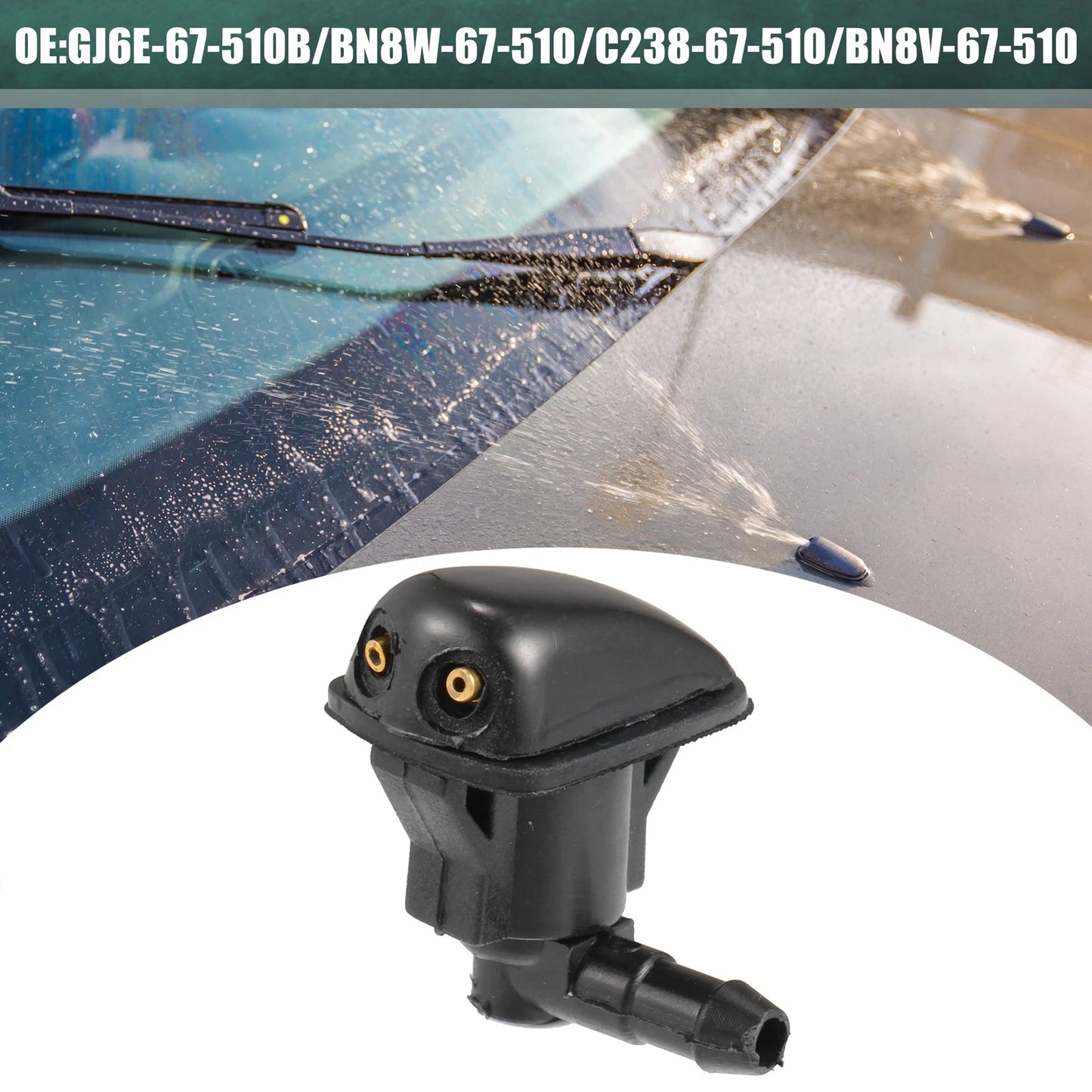 2 x Windshield Washer Nozzle for Toyota Yaris