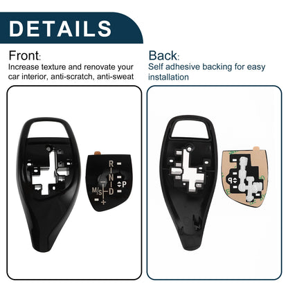 Black Gear Shift Knob Button Cover for BMW 1 Series F20 F21 F22 (2012-2019)