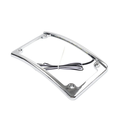Rear License Plate Frame Bracket with Light for Harley Touring Glide