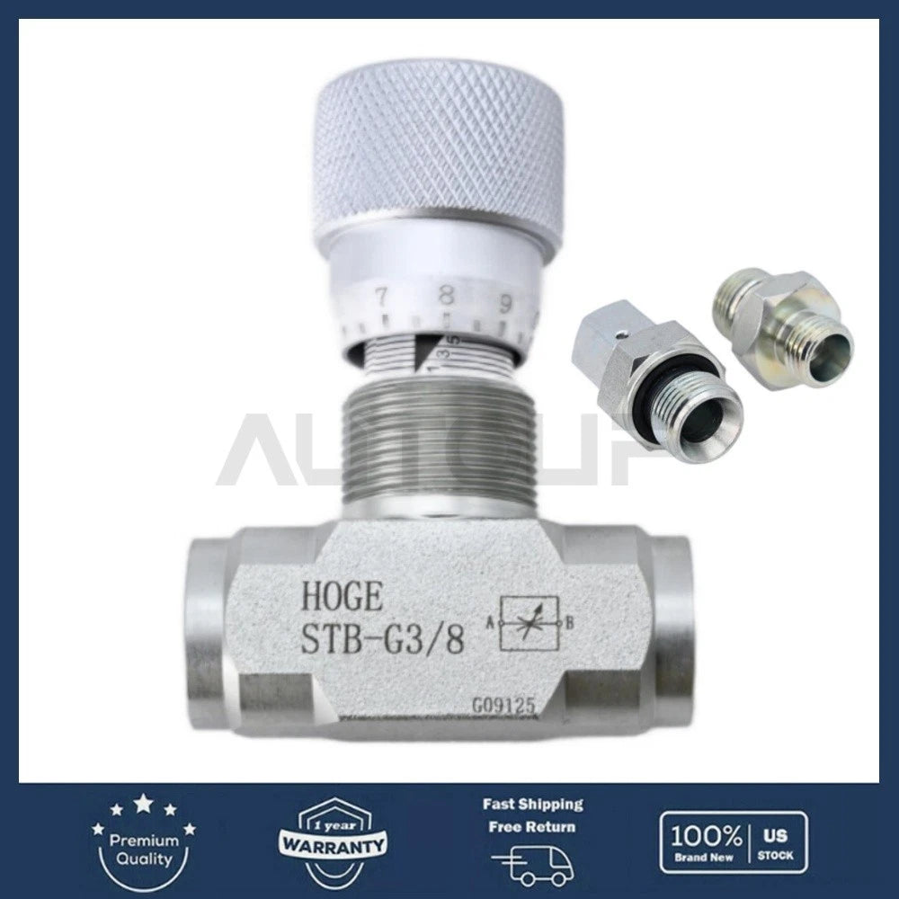 3/8 L08 Hydraulic Flow Control Valve for AGT  Mini Excavator