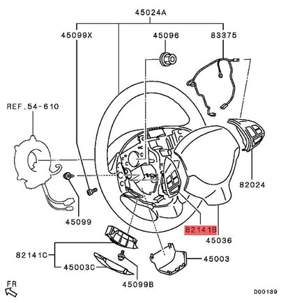 Steering Wheel Remote for Mitsubishi Pajero Sport (2008-2014)