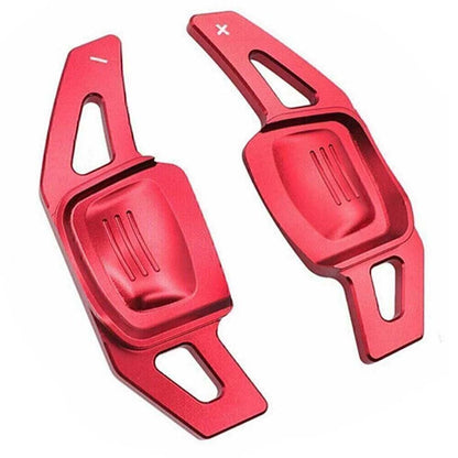 Red Steering Wheel Paddle Shifter Extensions for VW Tiguan Golf 7 Passat B8