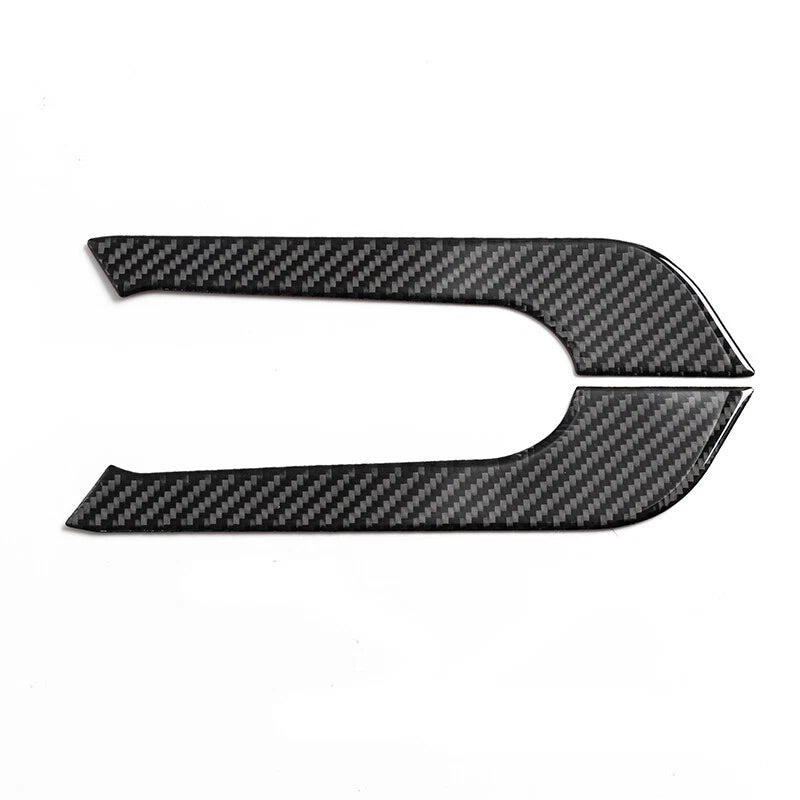 Cup Holder Cover Trim Sticker for Dodge Charger 2011-2014 Carbon Fiber Accessory