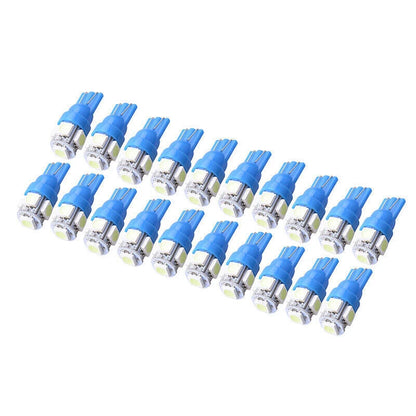 20 x Ice Blue T10 194 LED Bulbs for Instrument Panel Gauge Cluster Lights