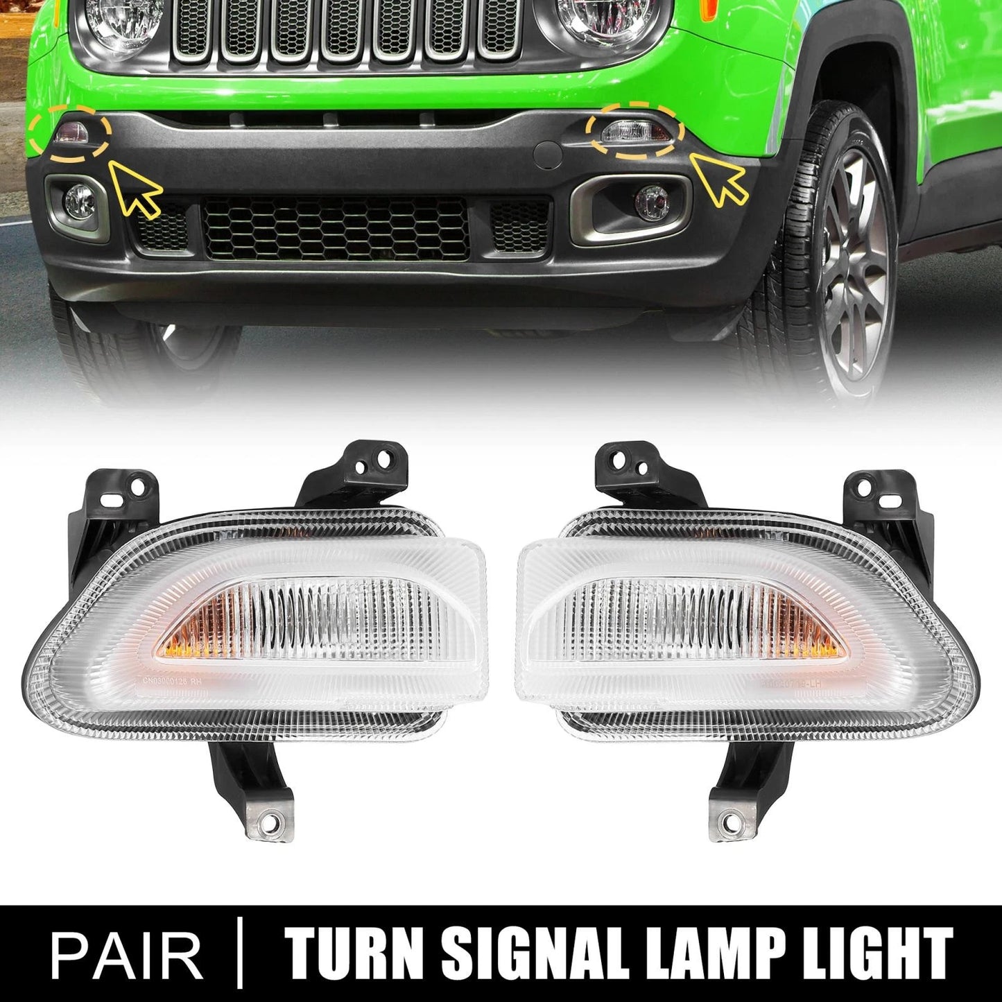 Front Park Turn Signal Lamp Light for Jeep Renegade (2015-2018) Left & Right