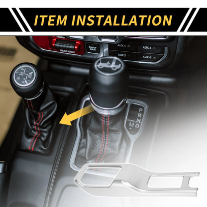4WD Gear Shift Panel Cover Trim for Jeep Wrangler JL JLU (2018-2024)