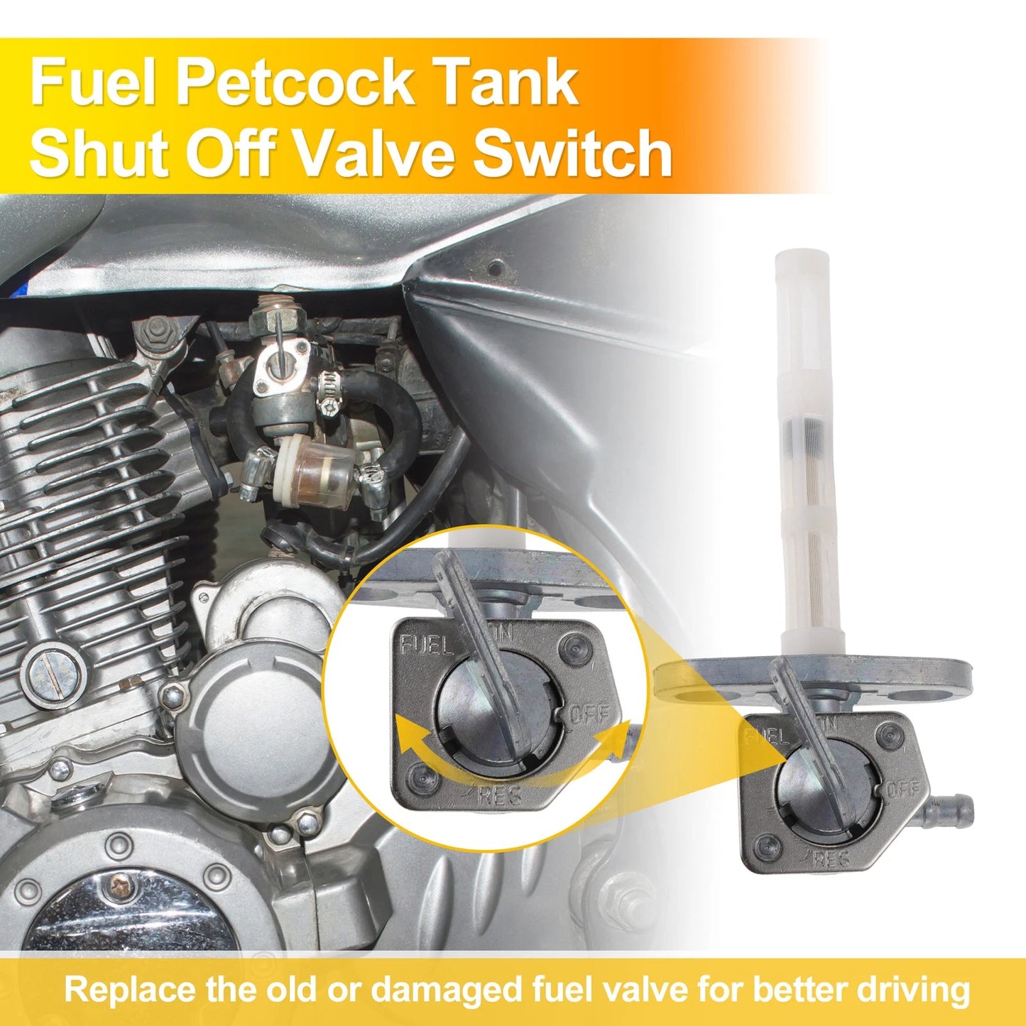 ATV Fuel Valve Petcock Gas Tank Switch for Honda XR50R (2000-2003)