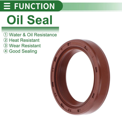 Oil Seal 26x35x7mm Seal Ring Rotary Shaft Seal FKM Rubber 5 Pcs for MM