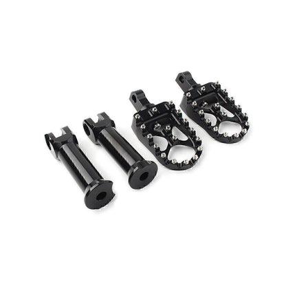 Black Rear Passenger Foot Pegs with Bracket for Harley Softail Street Bob (2018-2020)