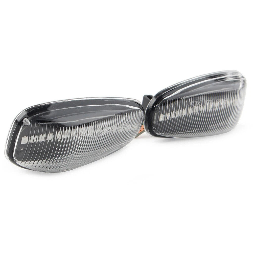 LED Sequential Dynamic Clear Side Marker Lights for Benz C E CLK Class (1995-2002)