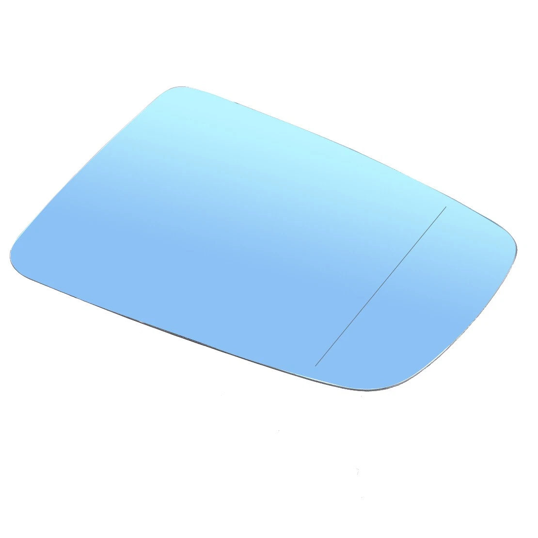 Heated Blue Left Exterior Mirror Glass for BMW E60 E61 E63 (2003-2010)