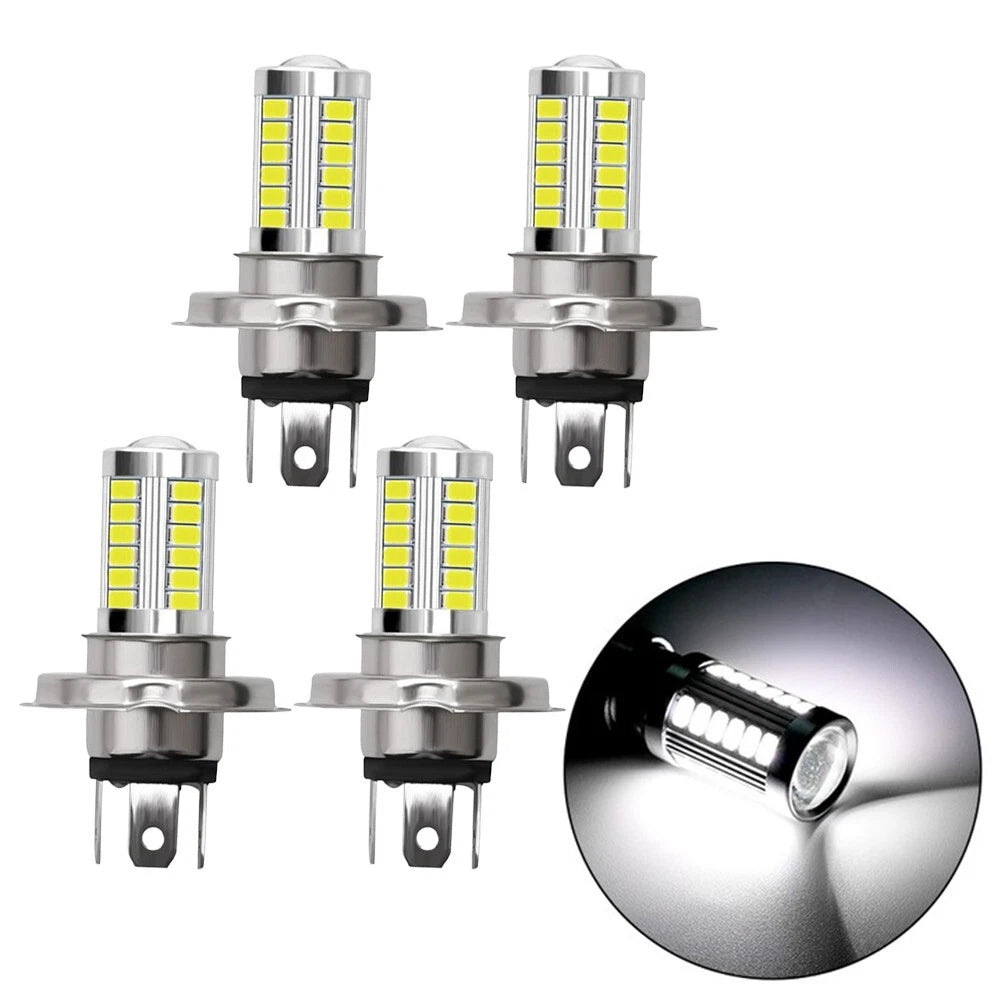 H7 LED Headlight Bulbs 4x Long Lifespan for Car
