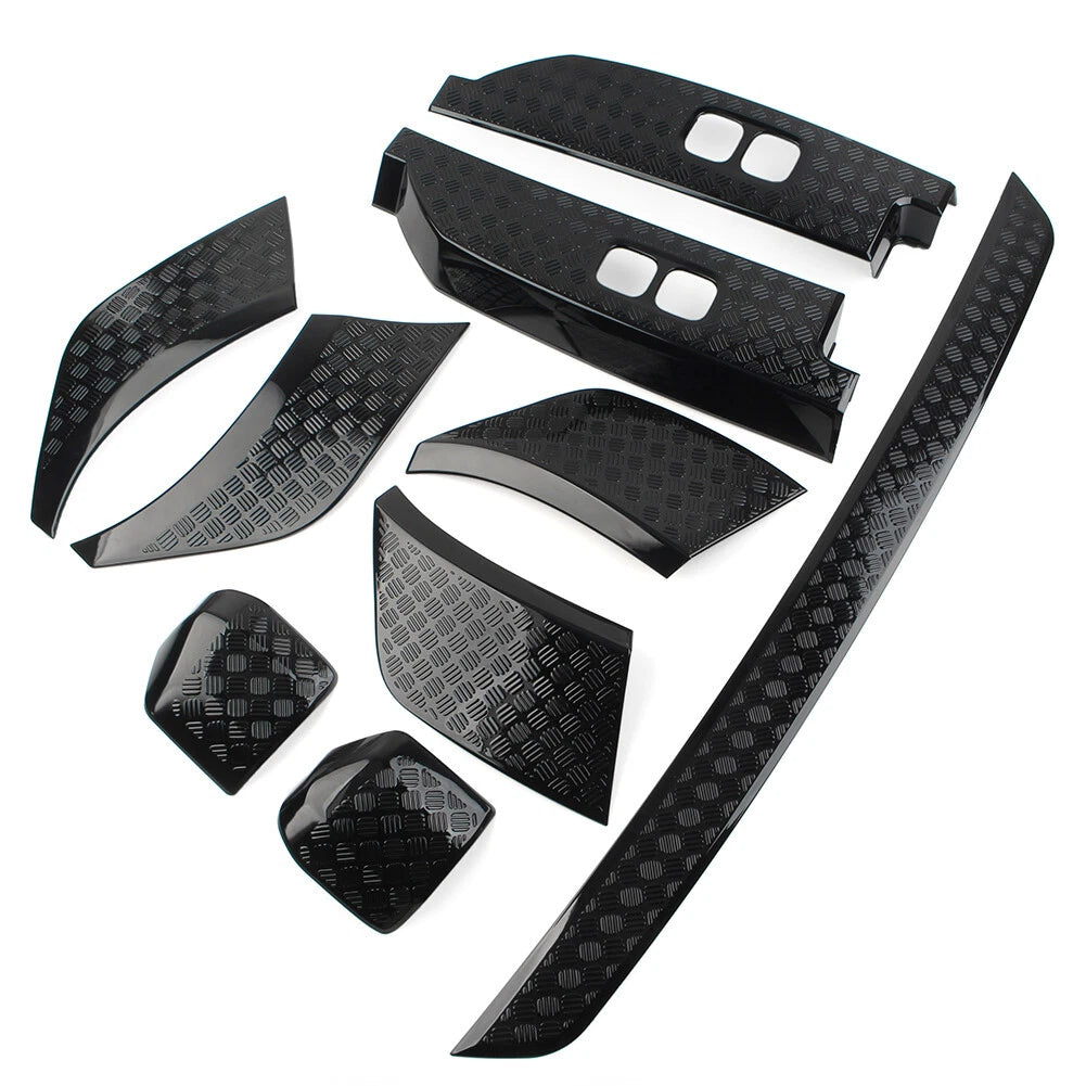9 Pcs Black Side Moulding Body Kits for Land Rover Defender 90 110 (20-23)
