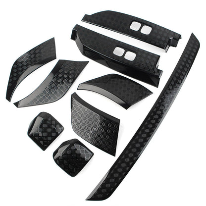9 Pcs Black Side Moulding Body Kits for Land Rover Defender 90 110 (20-23)