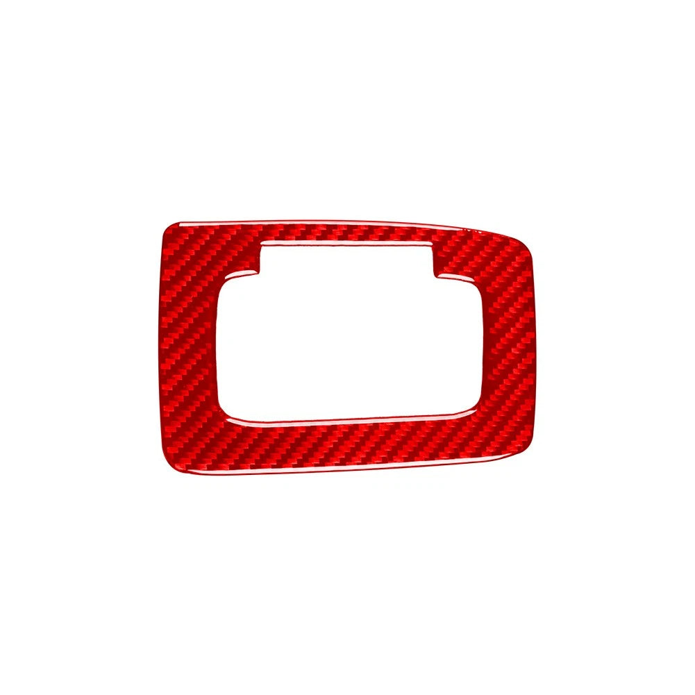 Carbon Fiber Red Gear Shift Panel Cover Trim for Ford Ranger 2015-2022