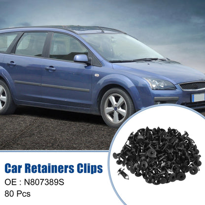 80 Pcs Bumper Retainers Clips for Ford Escape (2001-2012)