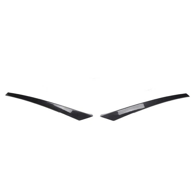 100% Carbon Fiber Headlight Lamp Eyebrow Cover Trim for Honda Civic 10th 2016-20