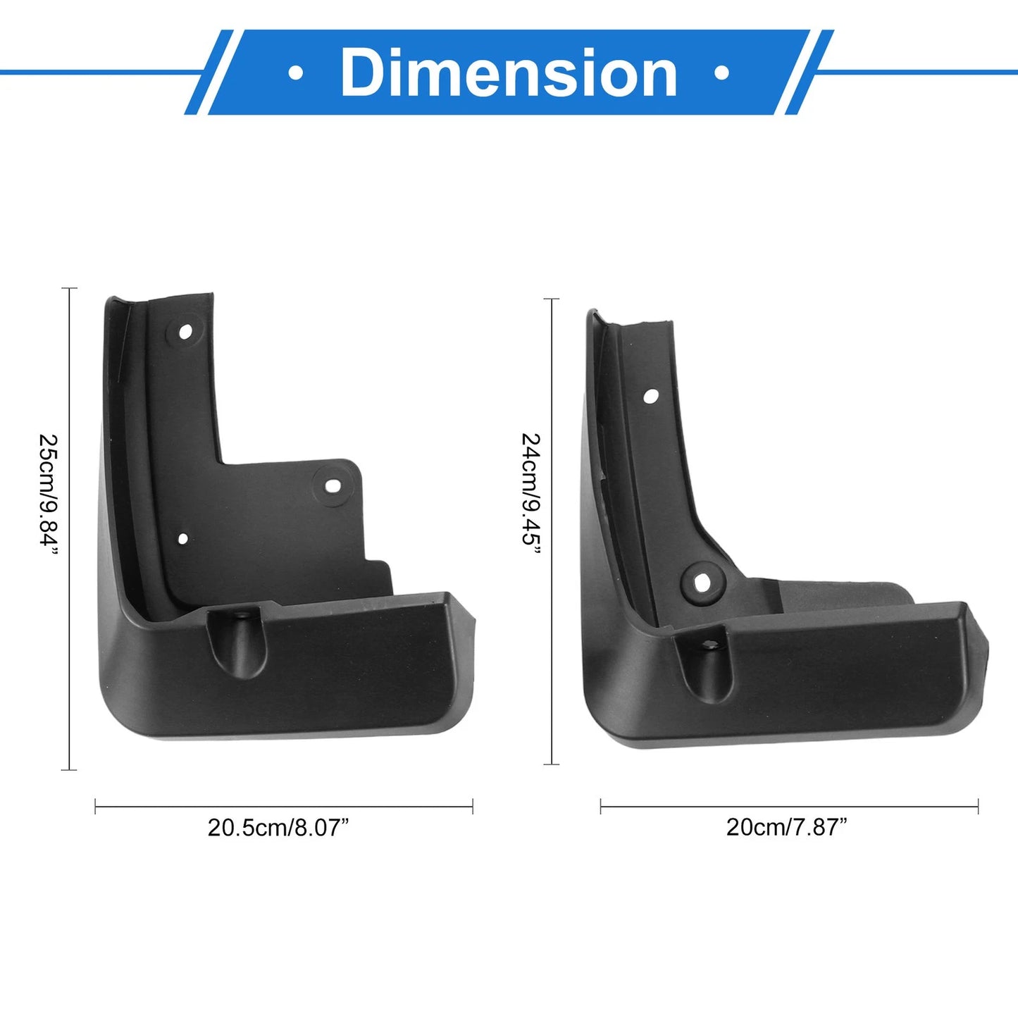 Front & Rear Mud Flap Splash Guards for Toyota Avalon (2019-2020)