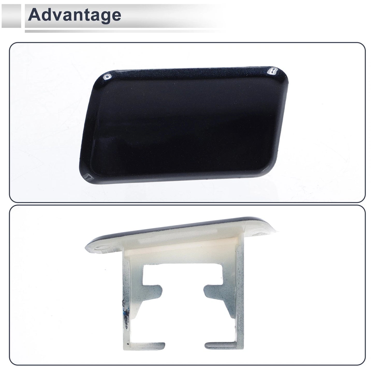 Dark Blue Front Left Bumper Headlight Washer Nozzle Cover for BMW X3 (2004-2010)
