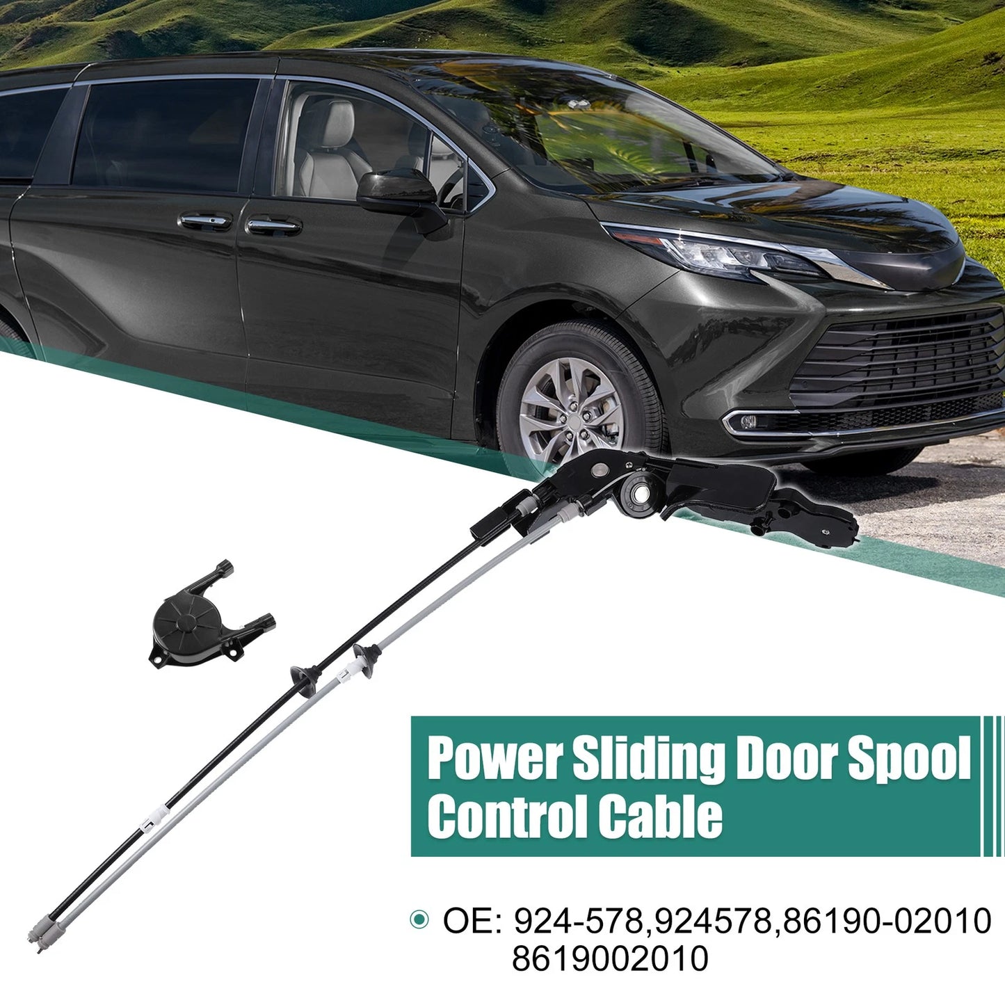 Left Side Power Sliding Door Control Cable for Toyota Sienna (2004-2020)
