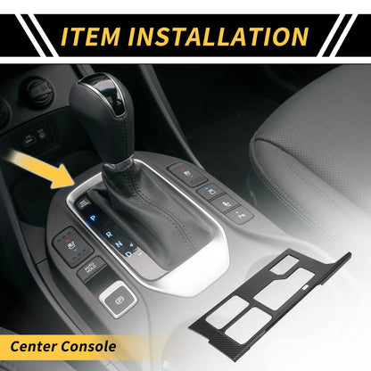 Carbon Fiber Gear Shift Frame Panel Cover Trim for Toyota Tundra (2022-2024)