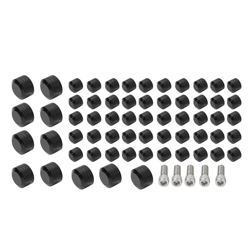 61X Engine Topper Screw Bolt Cap Kit for Harley Twin Cam Softail (2007-2017)