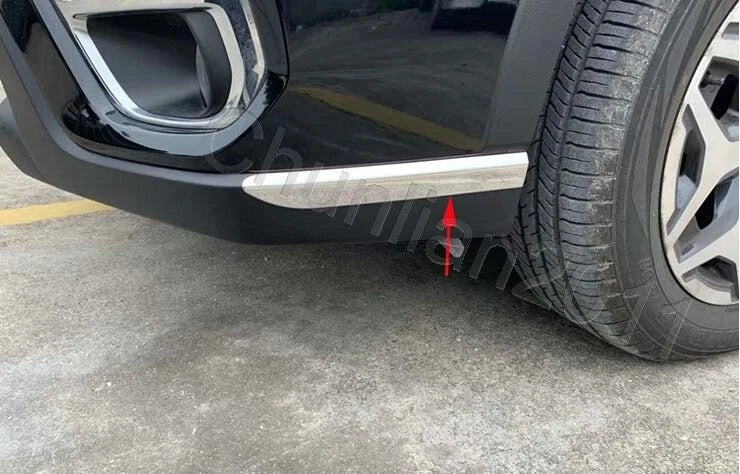 Front Chrome Corner Protector Trim for 2019-2021 Subaru Forester 2 x Covers